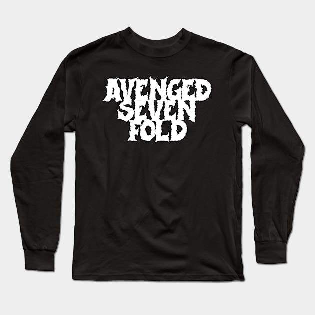 avenged font Long Sleeve T-Shirt by TOSSS LAB ILLUSTRATION